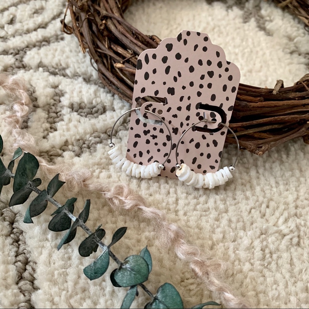 the ARIA style handmade shell earrings